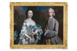 ‡ JOSEPH HIGHMORE (BRITISH 1692-1780), PORTRAIT OF MR EDWARD PRYCE OF GUNLEY AND MRS FRANCES PRYCE
