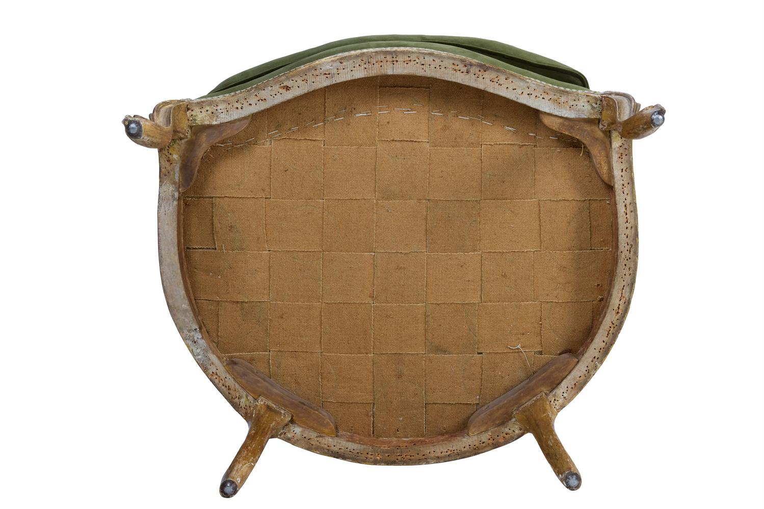 ‡ A PAIR OF LOUIS XV GILTWOOD BERGÈRES EN GONDOLE, BY JEAN-JACQUES POTHIER - Image 5 of 5