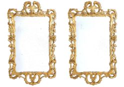 ‡ A PAIR OF GEORGE II GILTWOOD MIRRORS, CIRCA 1755