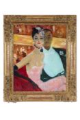 λ‡ JEAN-GABRIEL DOMERGUE (FRENCH 1889-1962), LA LOGE A L'OPERA