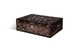 Y AN ANGLO INDIAN MACASSAR EBONY WRITING SLOPE, 19TH CENTURY