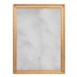 A LARGE GILTWOOD OVERMANTEL MIRROR, MODERN