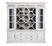 A WHITE PAINTED AND LIMED WOOD DRESSER, 20TH CENTURY