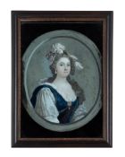 ENGLISH SCHOOL (18/19TH CENTURY), PORTRAIT OF A LADY IN A BLUE DRESS