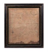 A RARE GEORGE III QUAKER MAP SAMPLER, BY MARY ROBSON OF TRINITY LANE SCHOOL YORK