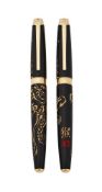 CARAN D'ACHE, YEAR OF THE MONKEY, A LIMITED EDITION FOUNTAIN AND ROLLERBALL PEN