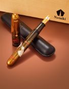 NAMIKI, EMPEROR, RABBIT IN MOONLIGHT, A MAKI-E AND RANKAKU FOUNTAIN PEN