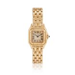 CARTIER, PANTHÈRE, A LADY'S 18 CARAT GOLD BRACELET WATCH