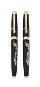 CARAN D'ACHE, YEAR OF THE GOAT, A LIMITED EDITION FOUNTAIN AND ROLLERBALL PEN