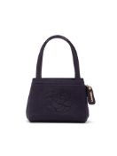 CHANEL, CAMELIA, A BLACK SATIN EVENING BAG