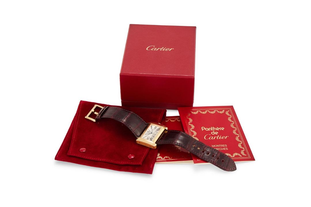 Y CARTIER, DIVAN, REF. 2603, AN 18 CARAT GOLD WRISTWATCH - Image 2 of 2