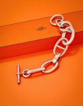 HERMÈS, ALEA, A SILVER BRACELET