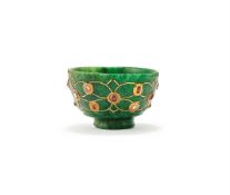 An Indian gem-set small tea bowl