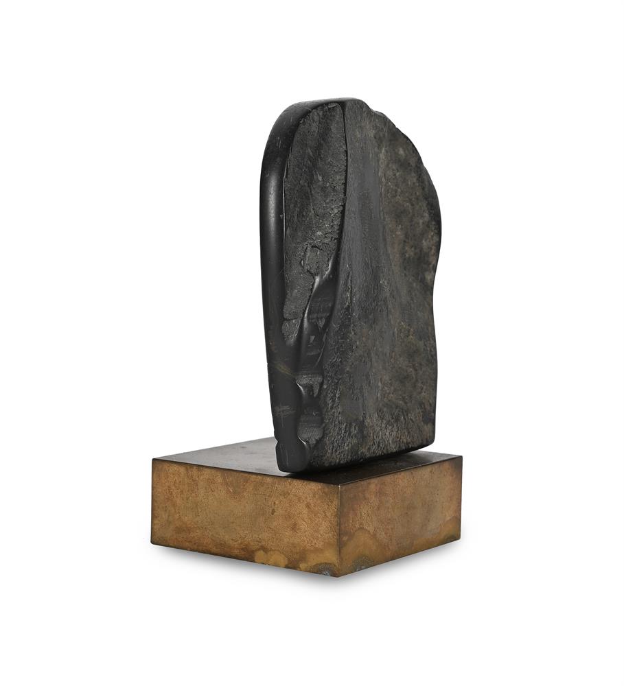 A small black stone stele depicting Samvara - Image 3 of 3