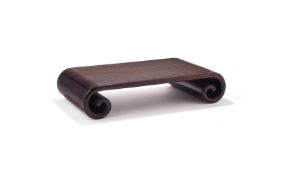 A Chinese hardwood scroll stand