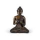 A seated bronze figure of Buddha - Image 1 of 6