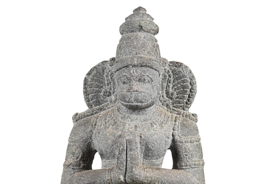 An Indian granite figure of Hanuman - Image 4 of 4