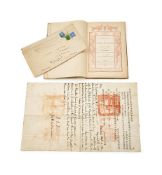 Ɵ An interesting consular document requesting free passage in China to the Great Wall