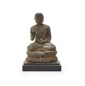 A bronze Buddha