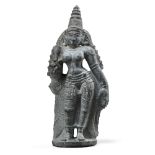 A South Indian Granite Figure of Lakshmi