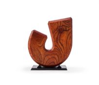 A Japanese Keyaki-Wood Jizai Kagi (kettle hanger)