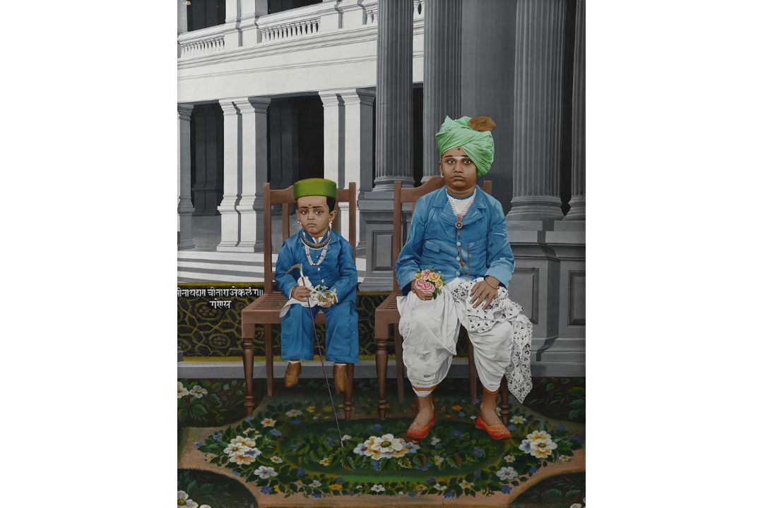 A double portrait of two boys - Image 1 of 3