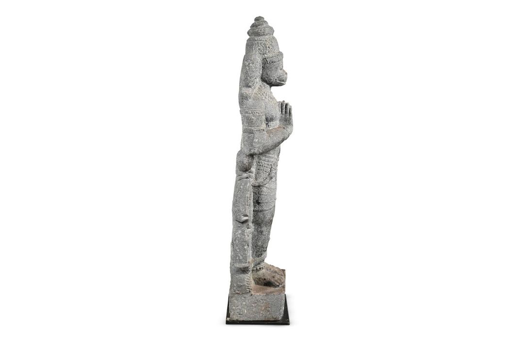 An Indian granite figure of Hanuman - Image 2 of 4