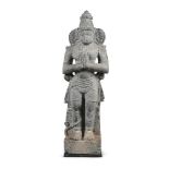 An Indian granite figure of Hanuman