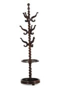 A GEORGE IV CARVED WALNUT HALL STAND, CIRCA 1830