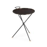 A SIMULATED BAMBOO CIRCULAR FOLDING OCCASIONAL TABLE, BY NINA CAMPBELL, LONDON, 20TH CENTURY