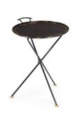 A SIMULATED BAMBOO CIRCULAR FOLDING OCCASIONAL TABLE, BY NINA CAMPBELL, LONDON, 20TH CENTURY