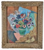 DE LA ROCHE (20TH CENTURY), STILL LIFE OF FLOWERS IN A VASE