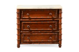 A PINE 'APPRENTICE' CHEST OF DRAWERS, LATE 19TH CENTURY