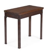 A GEORGE III MAHOGANY CARD TABLE, CIRCA 1770
