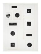 λ DAPHNE REYNOLDS (BRITISH 1918-2002), A SET OF TEN MINIATURE DESIGNS TO INCLUDE BLACK DICE