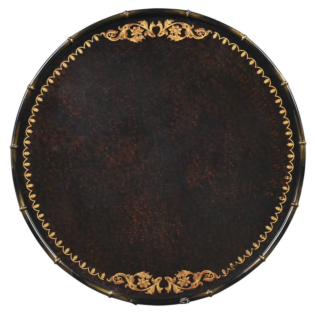 A SIMULATED BAMBOO CIRCULAR FOLDING OCCASIONAL TABLE, BY NINA CAMPBELL, LONDON, 20TH CENTURY - Image 3 of 3