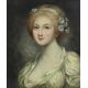 FOLLOWER OF GREUZE, PORTRAIT OF A LADY WITH FLOWERS IN HER HAIR - Image 2 of 3