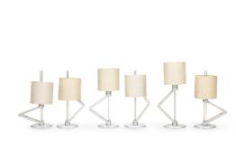 A SET OF SIX INDUSTRIAL DESK LIGHTS, LATE 20TH CENTURY