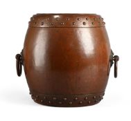 A JAPANESE COPPER AND BRONZE HIBACHI, EDO-MEIJI PERIOD, CIRCA 1840