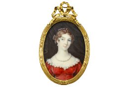 BENNER JEAN HENRI (1776 - 1829) early 19th Cent. Jean Henri Benner attributed miniature with the