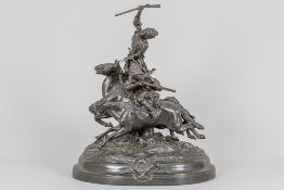 LANCERAY EVGENIY ALEXANDROVICH (1848 - 1886) antique Russian sculpture after Evgeniy A. Lanceray'