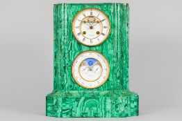 antique Russian "H. Moser St Petersburg" face and work signed clock with its case covered with