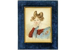 Russian aquarelle - signed Troubetskaya, maybe Olga Nikolaevna TROUBETSKAYA (?), mogelijk OLGA