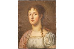 ROBERTSON CHRISTINA (1796 - 1854) 19th Cent. Scottish-Russian oil on canvas (on canvas) with " C R "