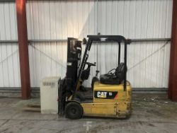 **(INCLUDES CHARGER)** 2012 CAT LIFT TRUCKS EP15KRT-PAC ELECTRIC FORKLIFT