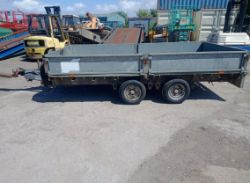 IFOR WILLIAMS LM126 12X6 FLATBED TRAILER – PLANT DROP SIDE