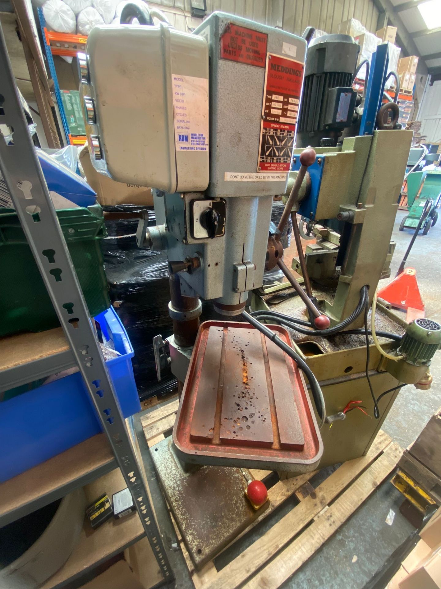 MEDDINGS FLOOR STANDING PILLAR DRILL - Image 2 of 5