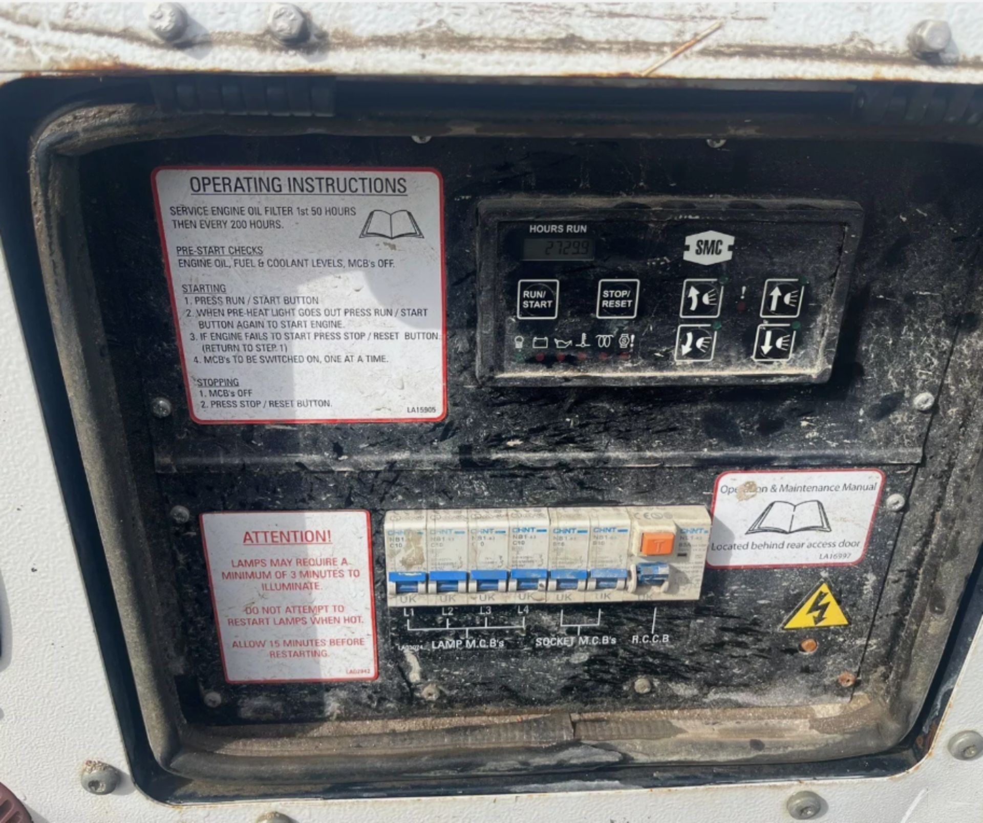 2012 SMC LIGHTING TOWER – KUBOTA ENGINE, LOW HOURS - Image 9 of 10