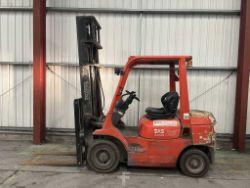 2007 TOYOTA 62-7FDF25 DIESEL FORKLIFT