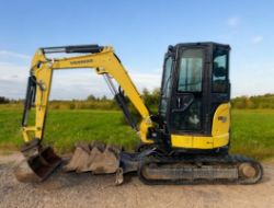 2017 YANMAR VIO33-6 3.3 TONNE EXCAVATOR DIGGER HOURS: 3,048